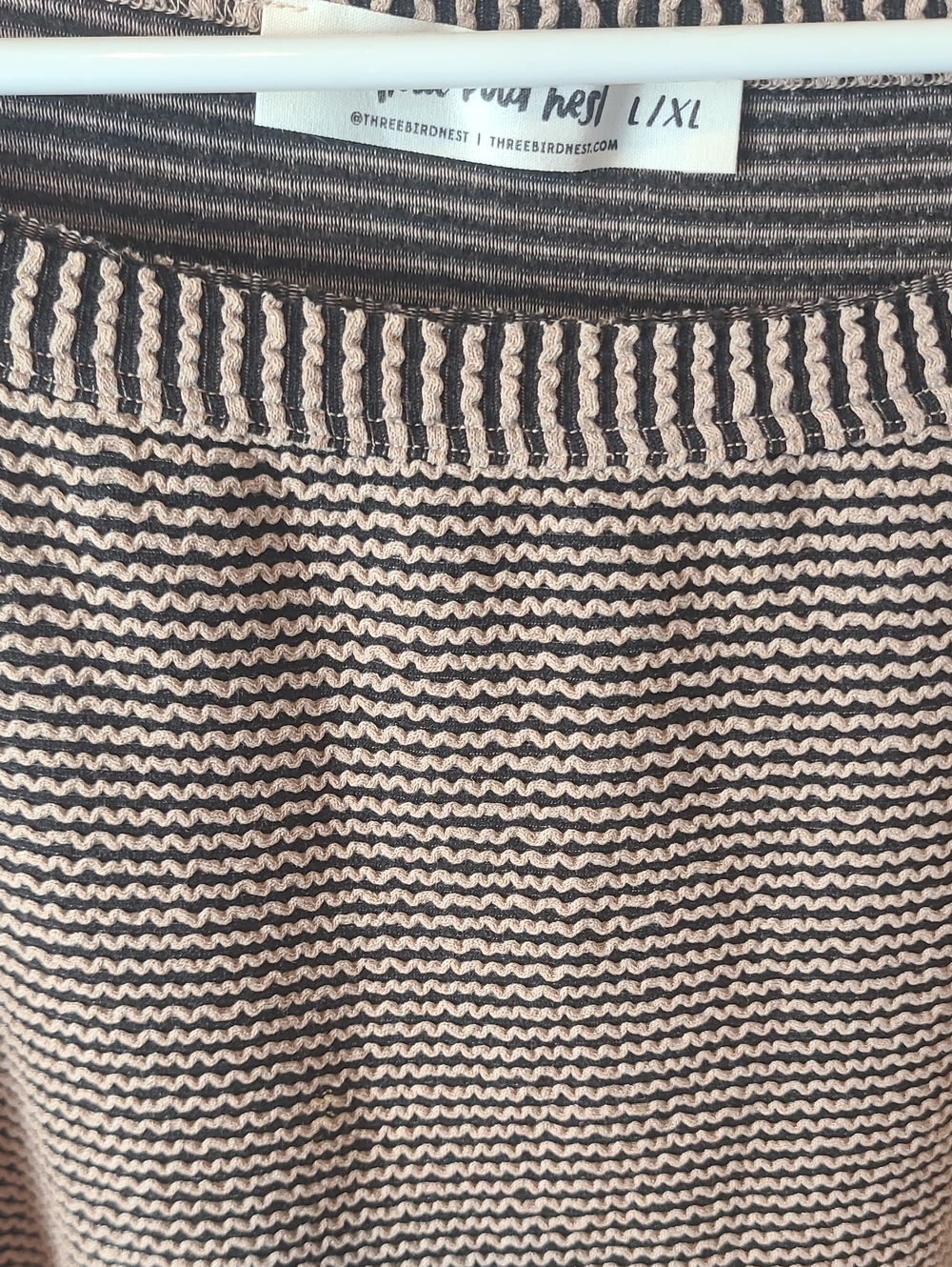 Three Bird Nest Boho Essential Ribbed Oversized Drape Sweater-large - Picture 2 of 4